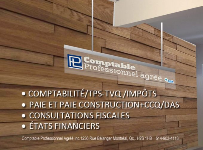 PL Comptable Professionnel Agréé Inc